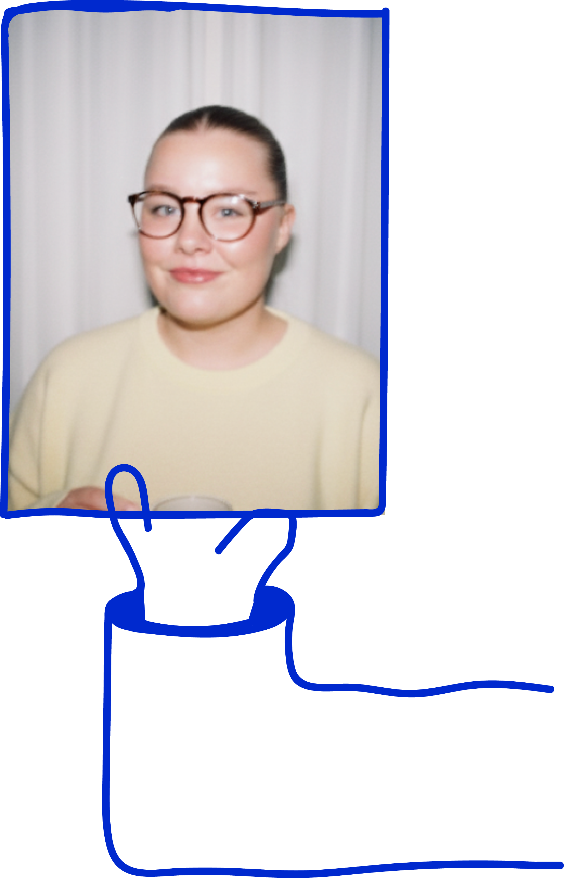 Portræt med bøjet albue